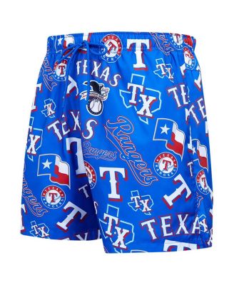 Men's Royal Texas Rangers Toss Logo Woven Shorts