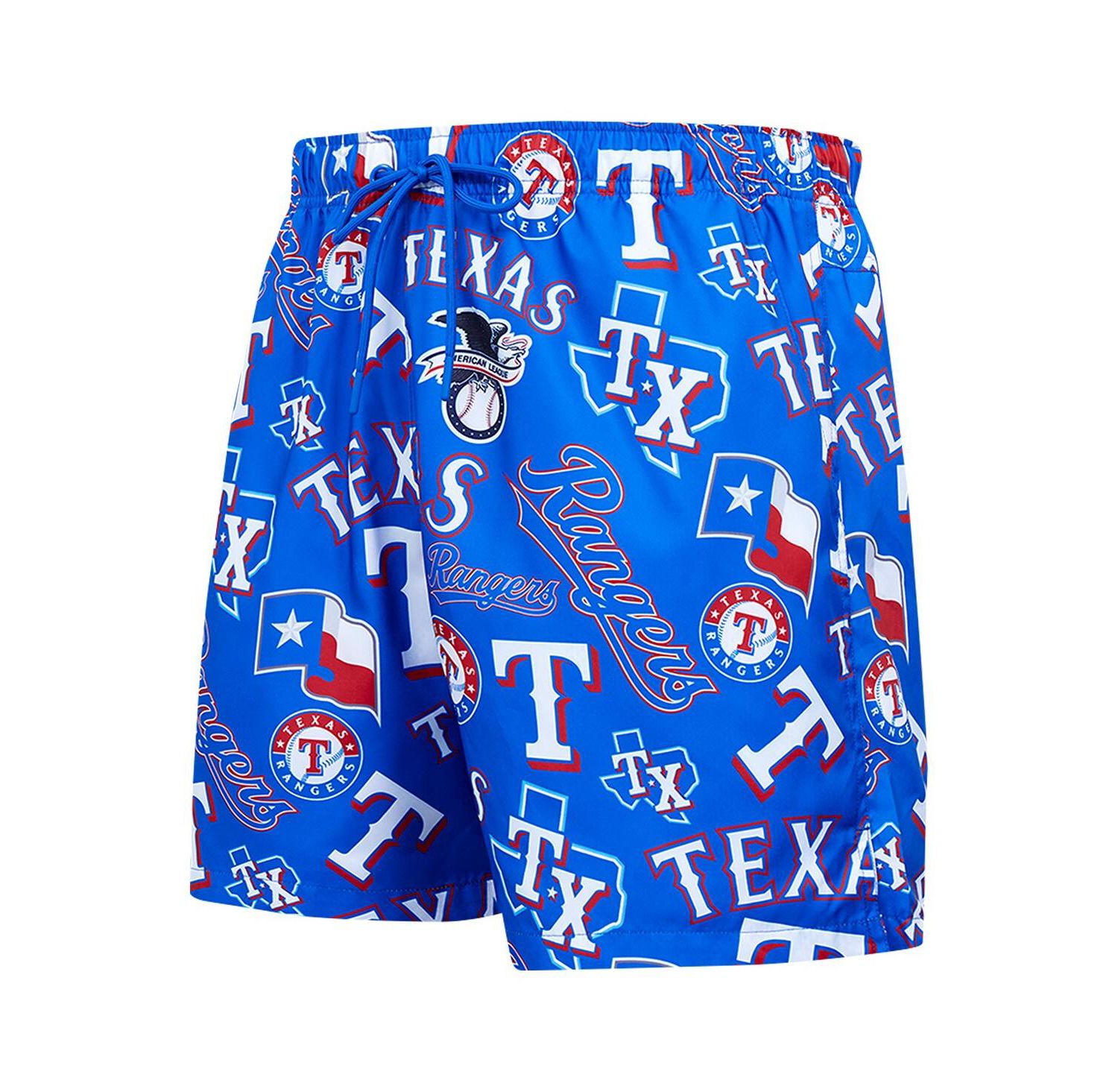 Men's Royal Texas Rangers Toss Logo Woven Shorts