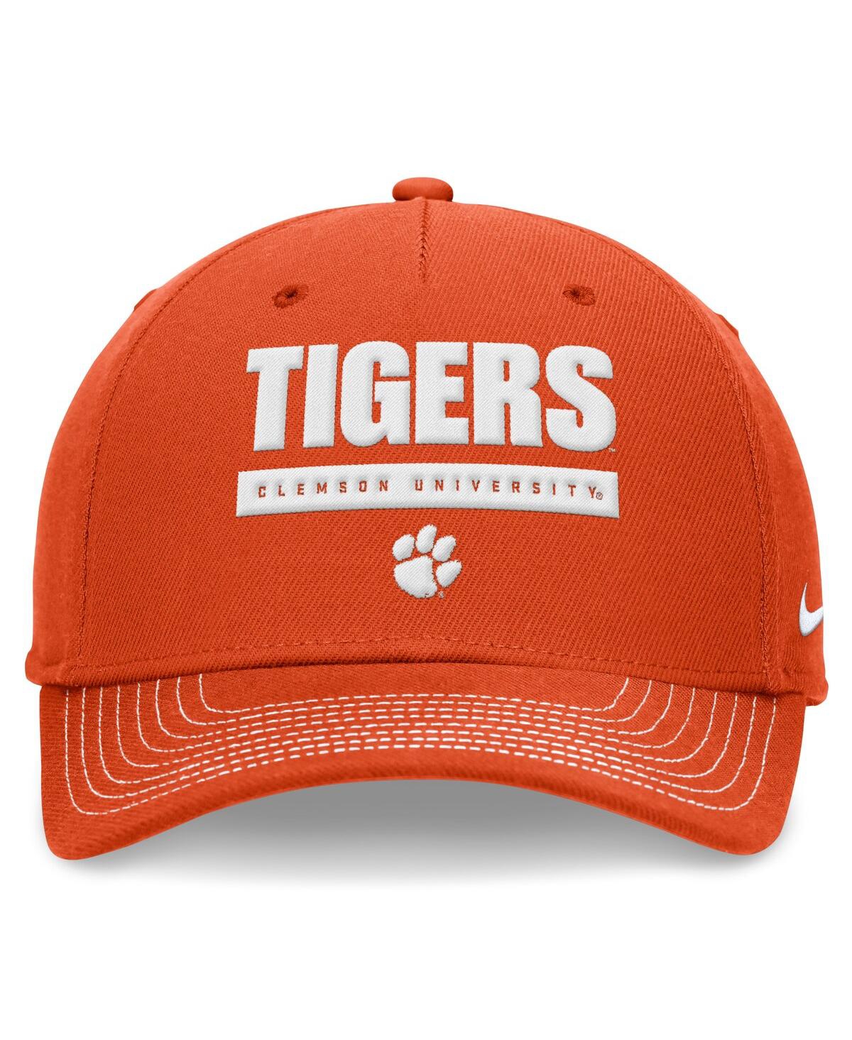 Nike Men's And Women's Orange Clemson Tigers 2024 Sideline Rise Adjustable Hat In Orange