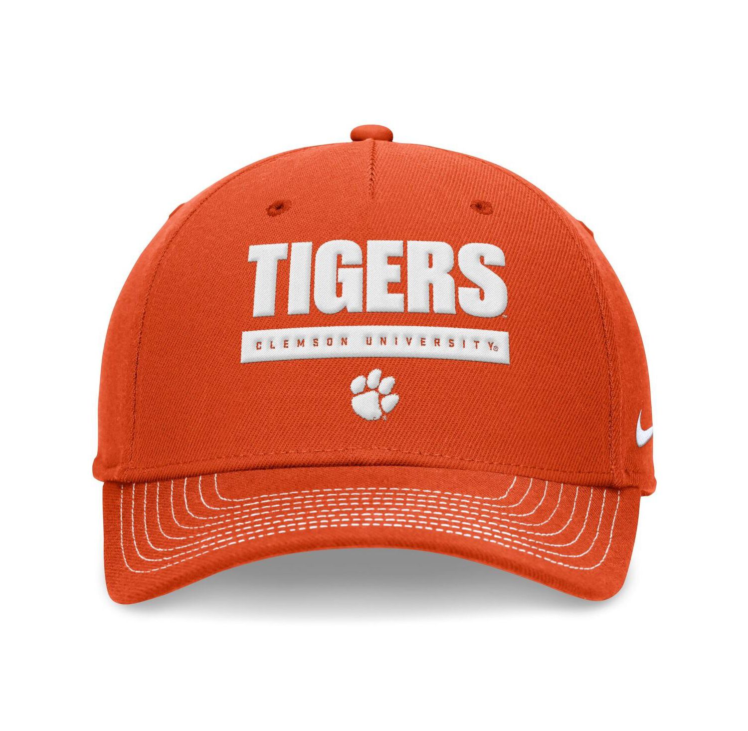 Men's and Women's Orange Clemson Tigers 2024 Sideline Rise Adjustable Hat