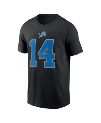 Nike Men's Amon-Ra St. Brown Black Detroit Lions Player Name Number T-Shirt