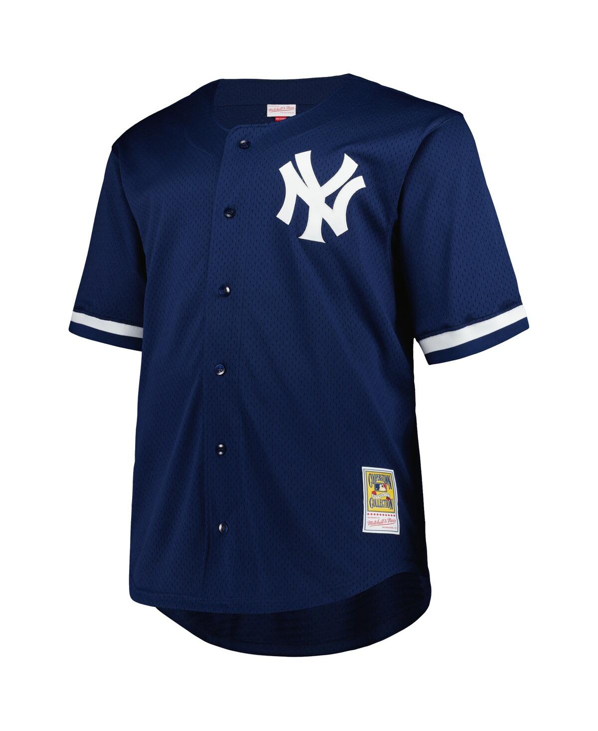 Mitchell & Ness Men's Reggie JacksonNew York Yankees Big Tall Cooperstown Collection Mesh Batting Practice Jersey - Navy