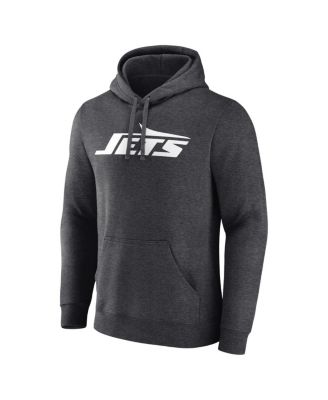 Men's Charcoal New York Jets Primary Logo Pullover Hoodie