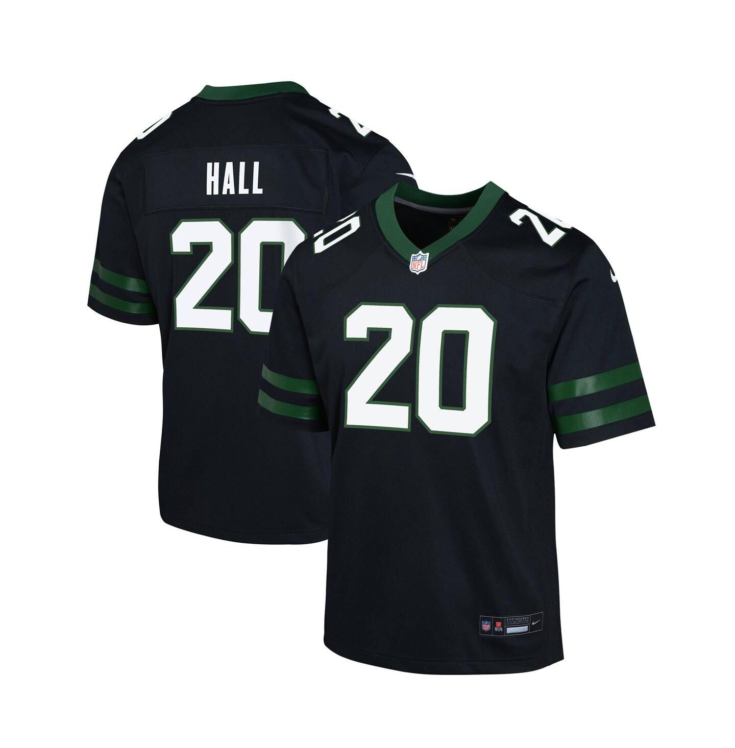 Детская игровая джерси Nike Breece Hall New York Jets Legacy, цвет: Чёрный — фото 1