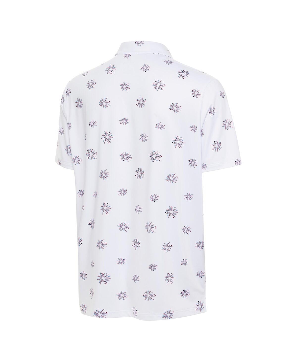 Antigua Men'sPhiladelphia Eagles Fireworks Polo - White
