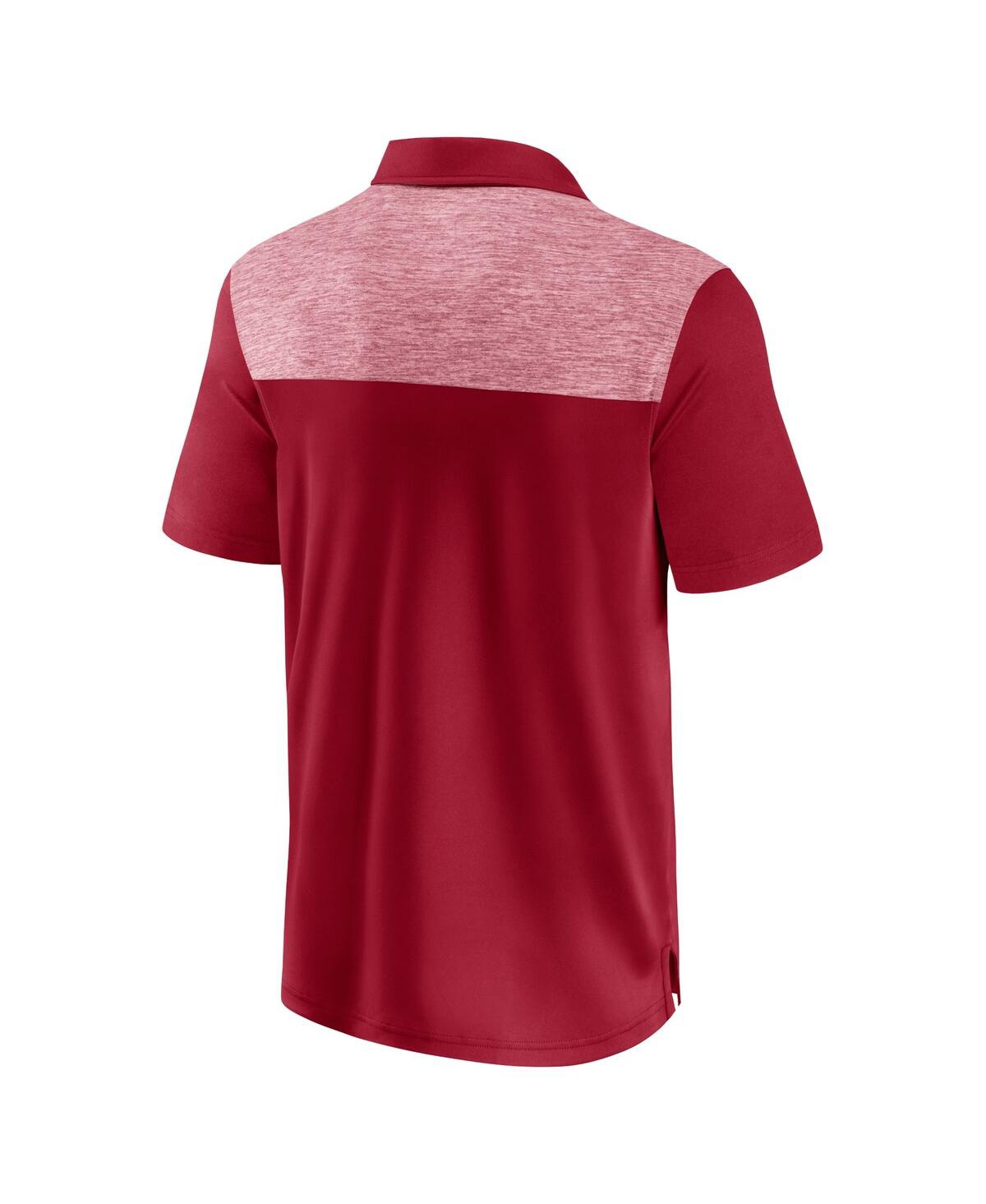 Fanatics Men's Crimson Oklahoma Sooners Long Shot Polo Shirt In Crimson,heather Red