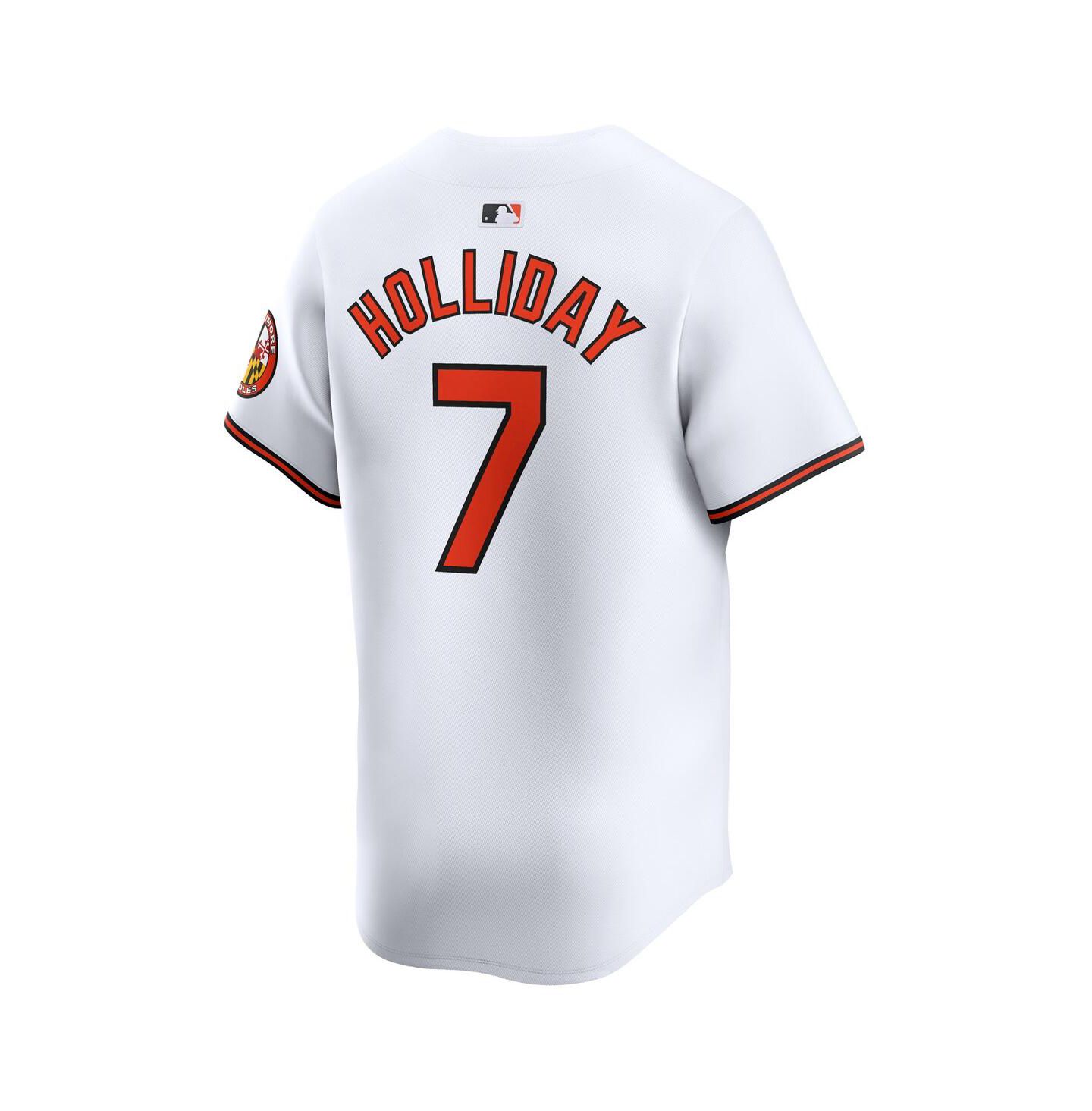 Мужской топ Nike Jackson Holliday White Baltimore Orioles Home Limited Player Jersey — фото 3