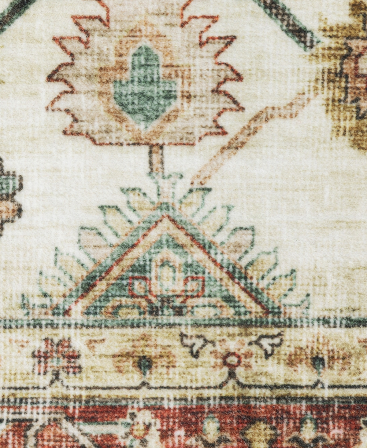 Oriental Weavers Sumter Washable Sum05 2'x8' Runner Area Rug In Ivory