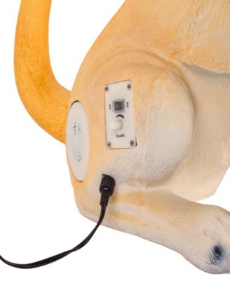 National Tree Company 28" Motion-Activated Labrador Retriever with 10 Multicolor LED Lights, Wagging Tail Music