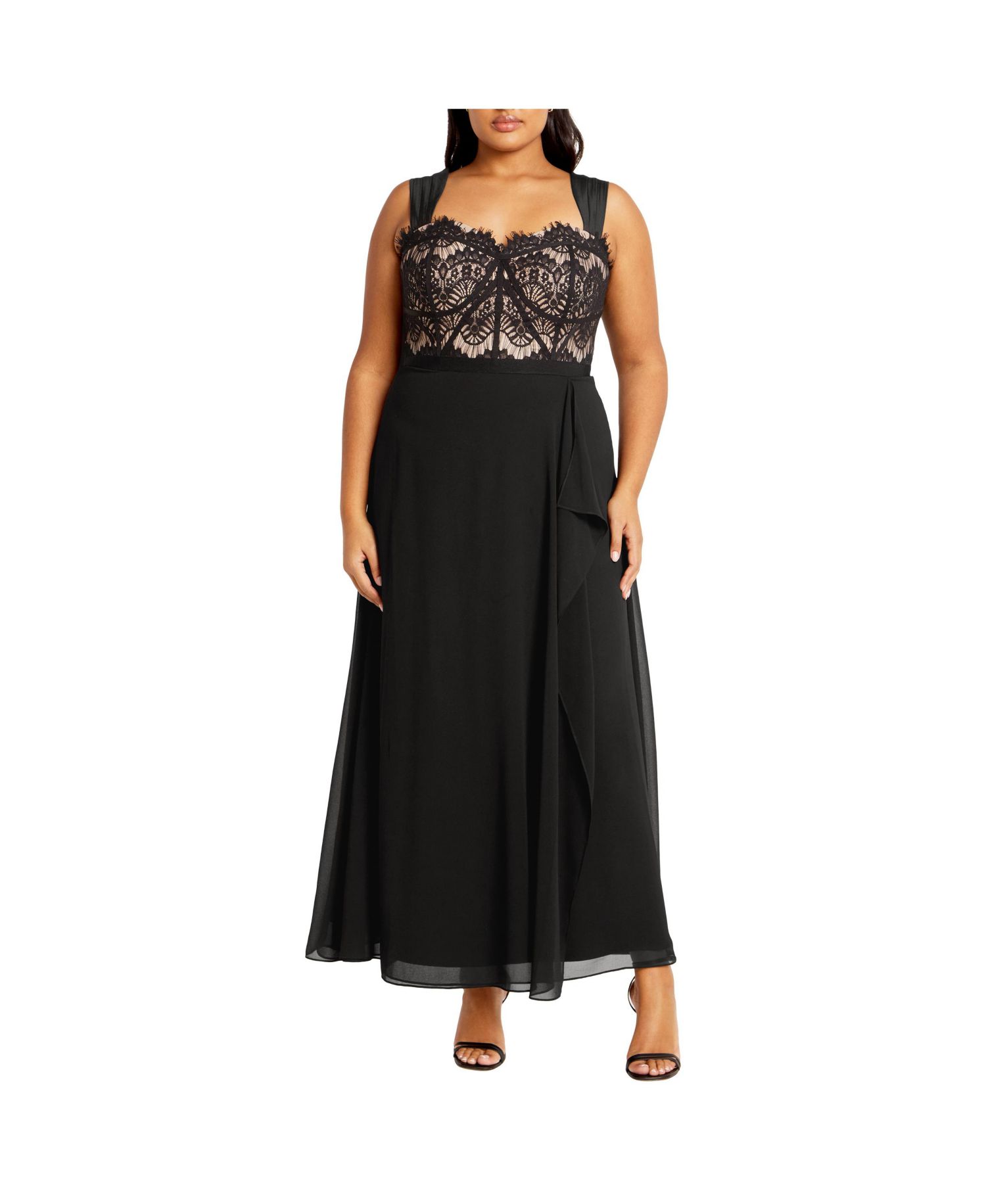 Women's Sweet Evie Lace Chiffon Maxi Dress