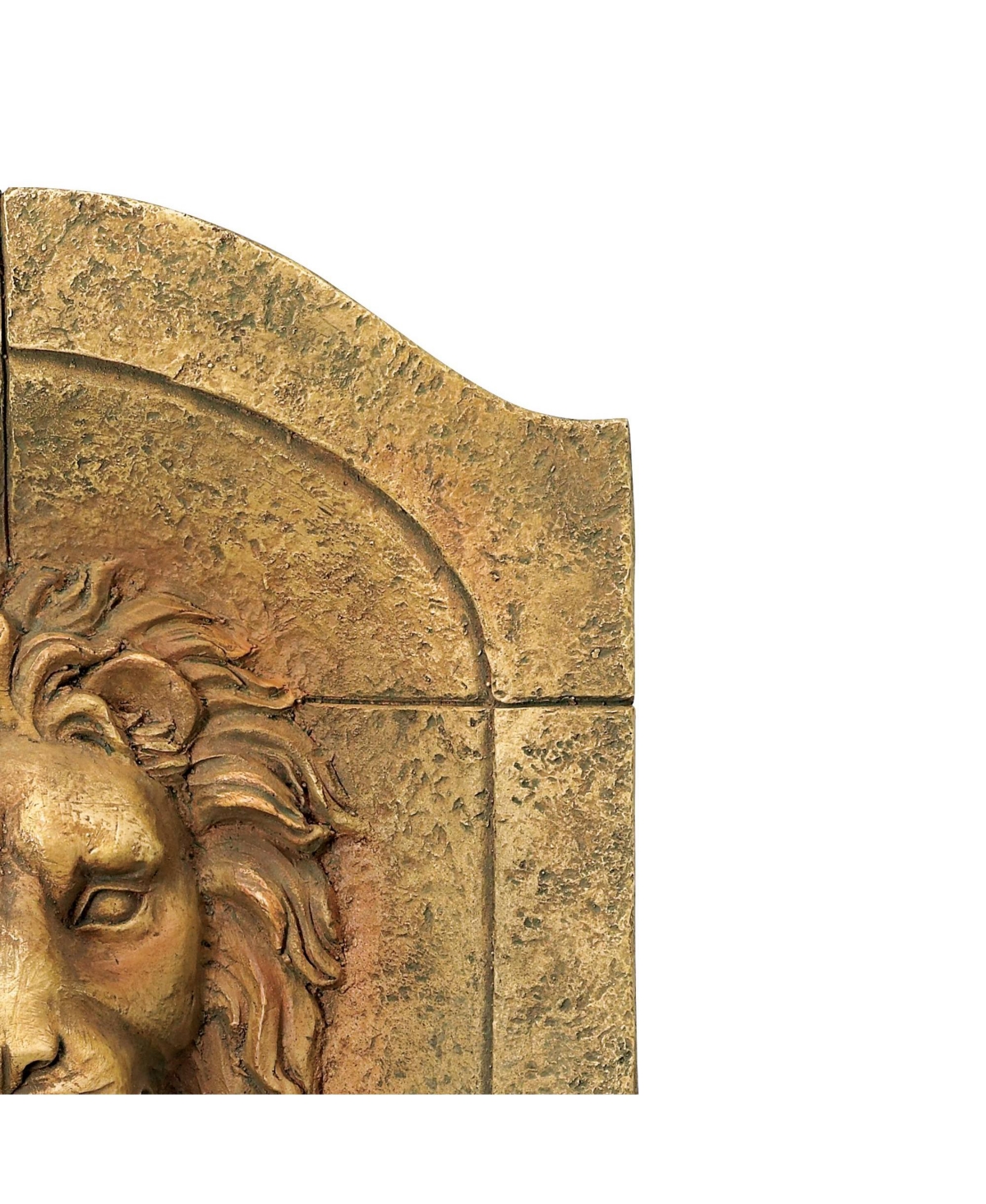 Lion Head Roman Outdoor Wall Water Fountain 29 1/2