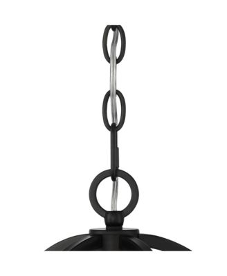 Clara Black Soft Gold Iron Pendant Chandelier 26 1/2" Wide French Amber Crystal 5-Light Fixture for Dining Room House Home Foyer Entryway Kitchen Bedroom Living High Ceiling