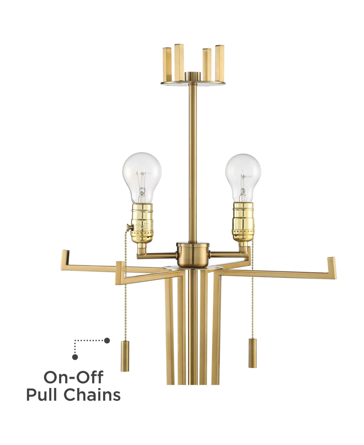 Possini Euro Design Palisade Modern Glam Luxury Style Floor Lamp Standing Tall Satin Brass Metal Off-White Trimmed Fabric Drum Shade Decor for Liv