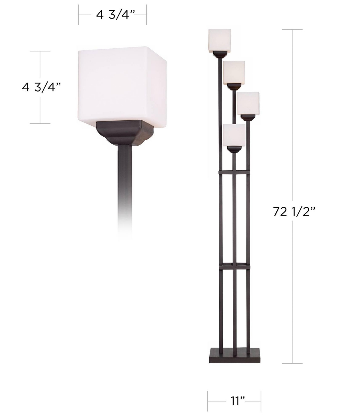 Franklin Iron Works Light Tree Rustic Farmhouse Torchiere Floor Lamp Standing 72 1/2