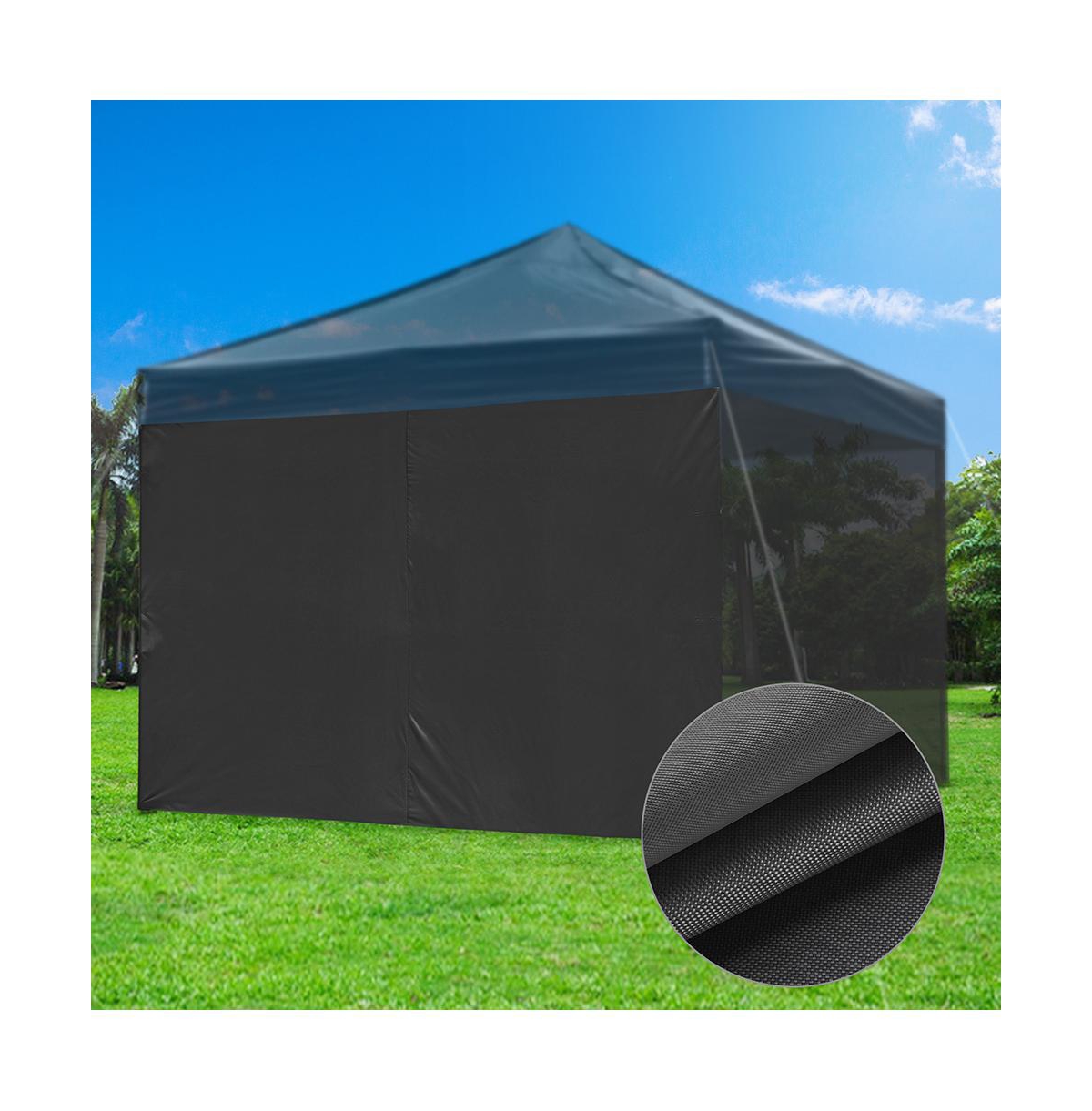 InstaHibit 1080D Privacy Sidewall UV30+ 120g Fits 10x10ft Canopy Gazebo 2 Pieces