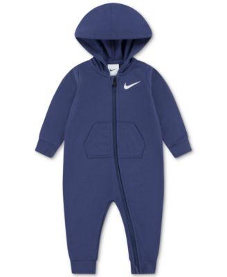 Baby Boys' Hooded Long-Sleeve Coverall