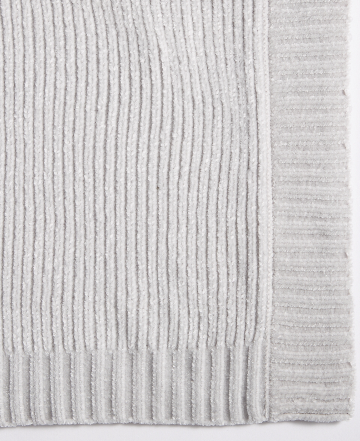First Impressions Baby Chenille Sweater Blanket, Created For Macy's In Overcast Grey