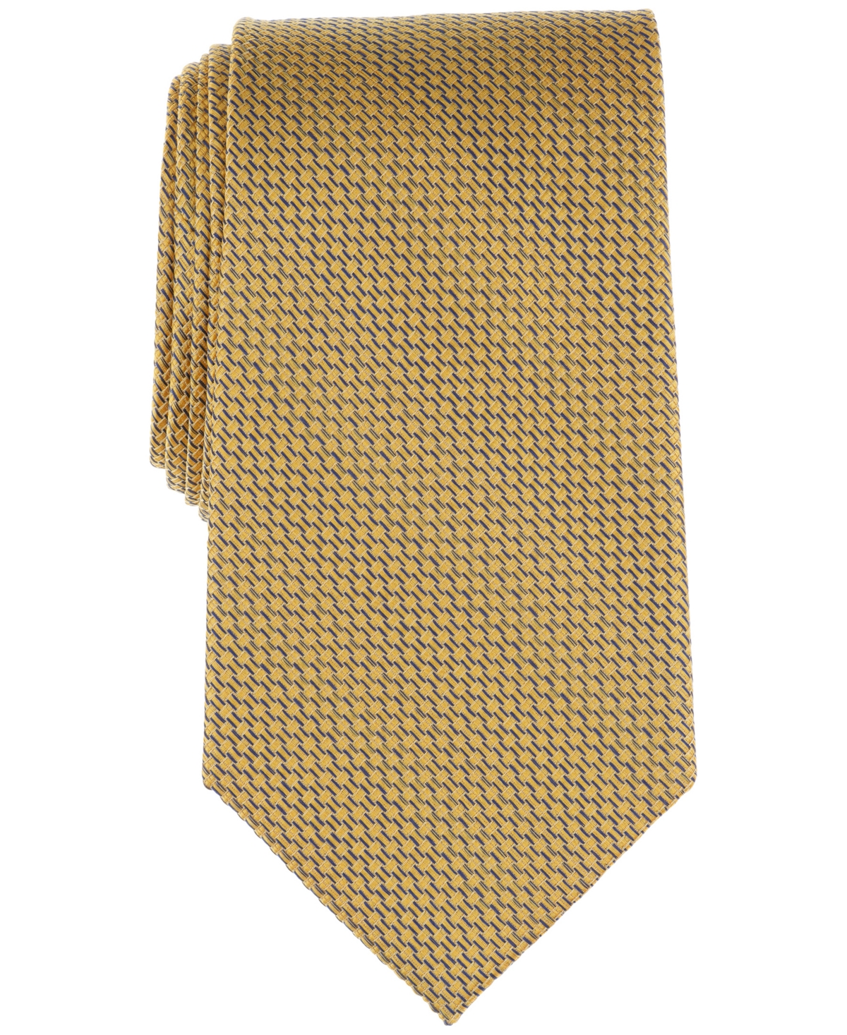 Brooks Brothers B By  Men's Solid Textured Tie In Yellow
