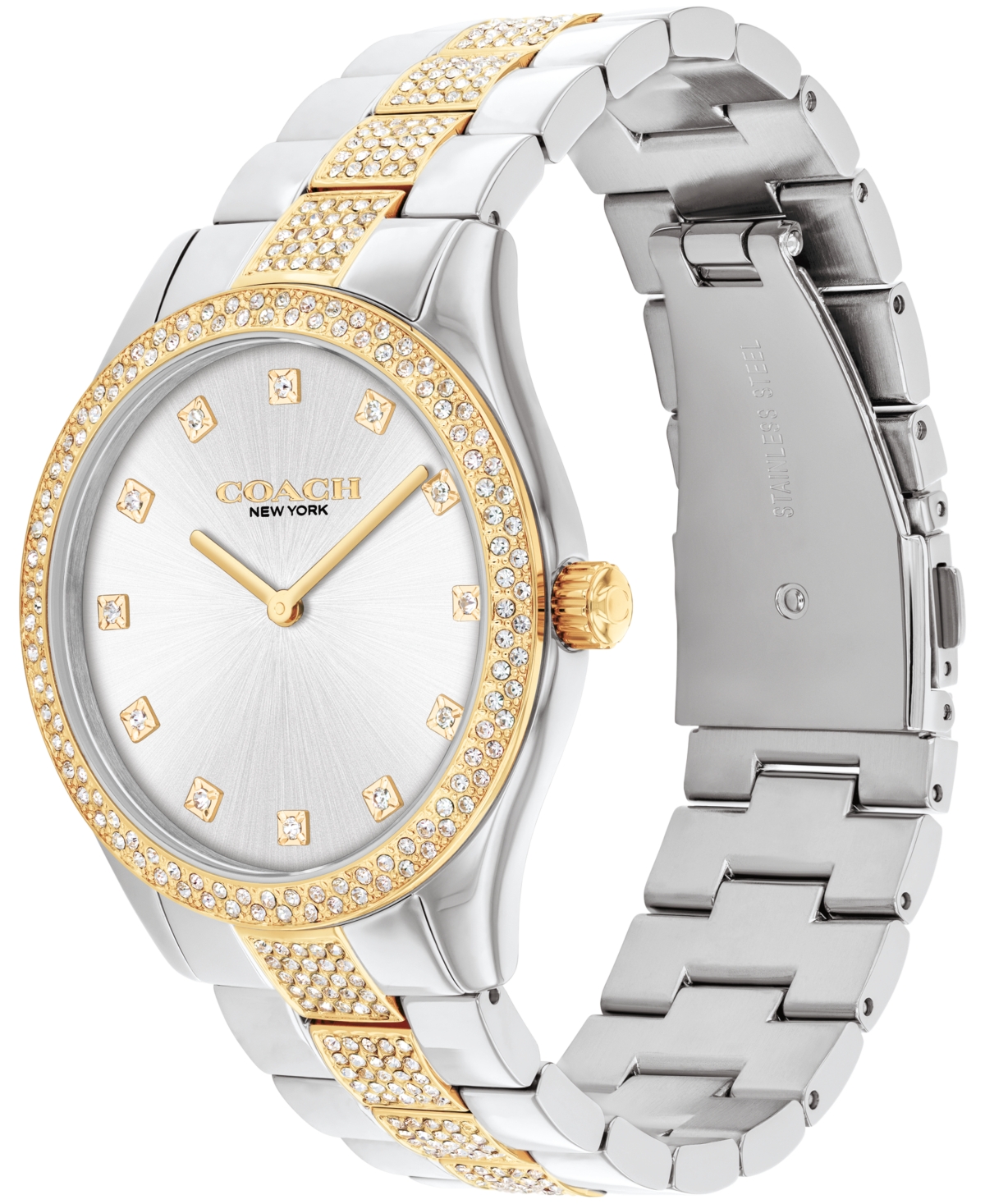 Coach Unisex Two-Tone Brooks Stainless-Steel Crystal Watch 38mm