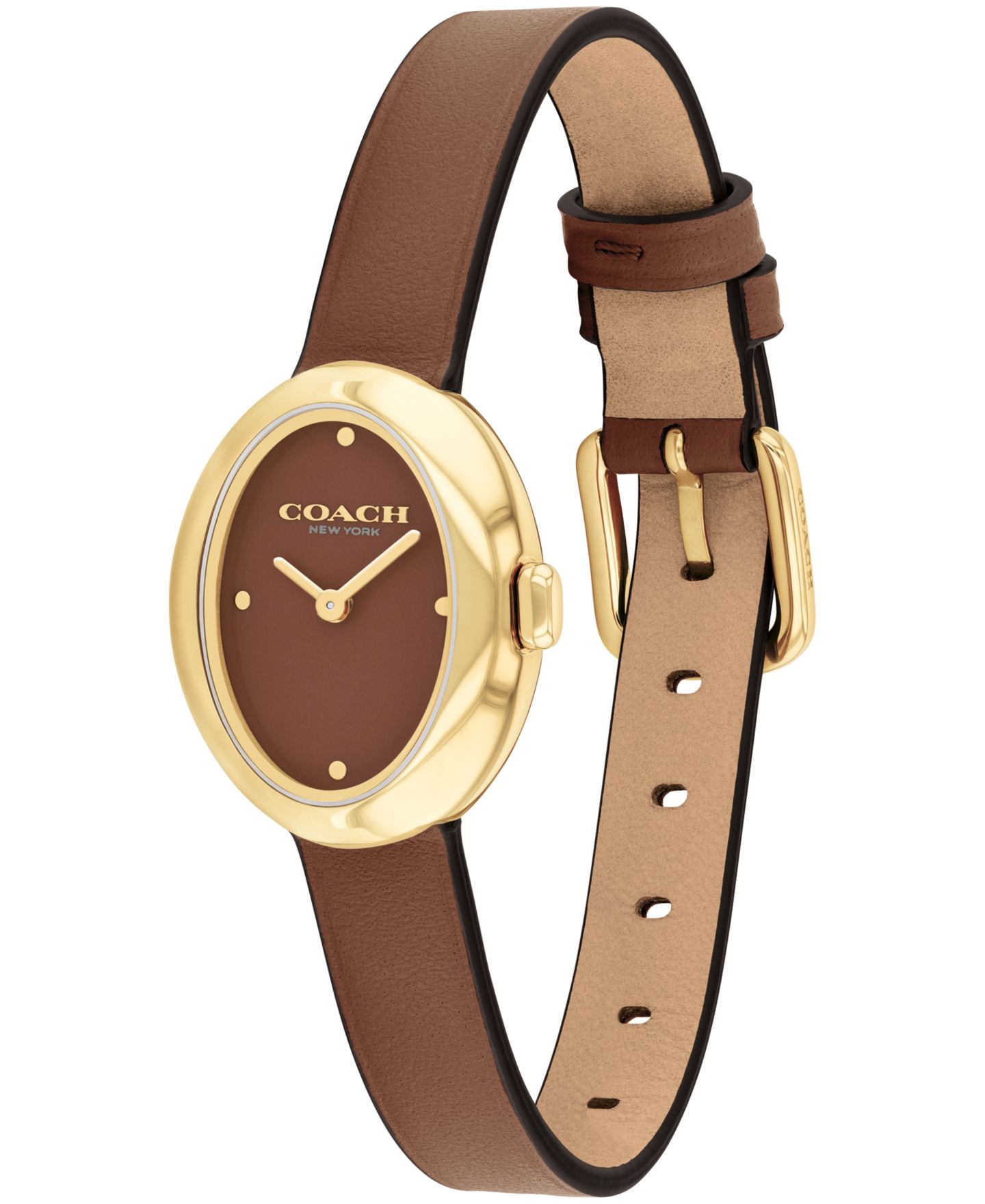 Женские часы COACH Saddle Sammy Leather Watch 22.5mm — фото 2