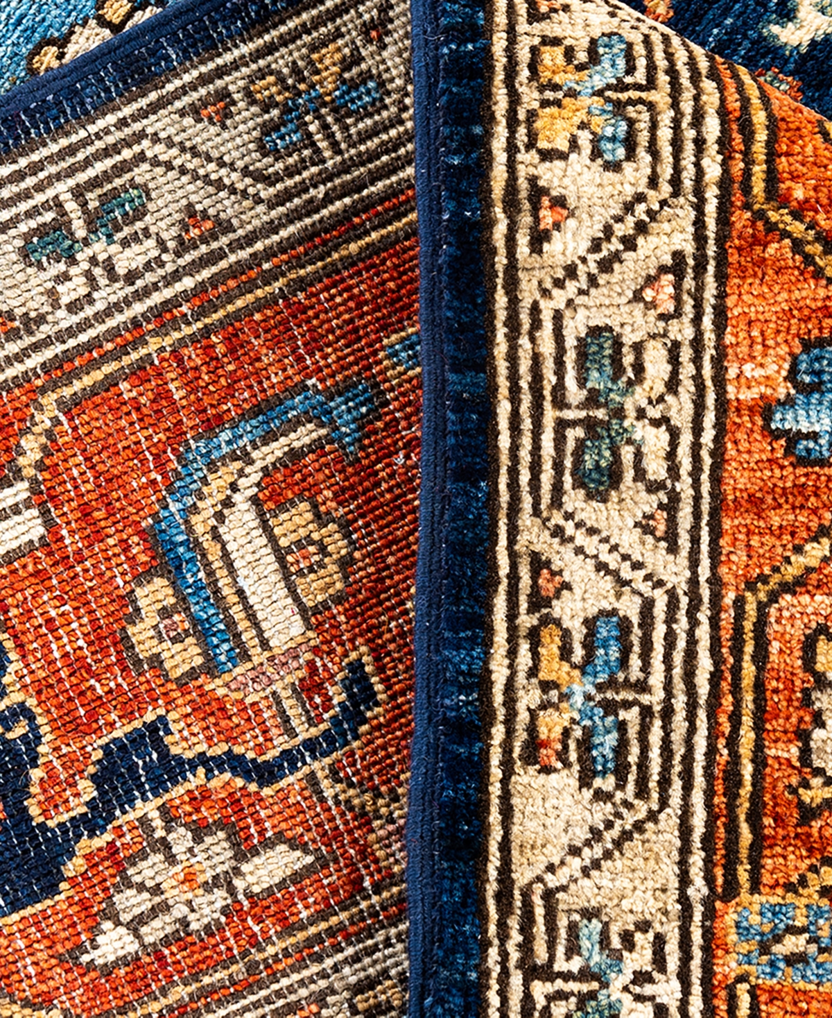 Adorn Hand Woven Rugs Serapi 6'6"x9'7" Area Rug In Blue
