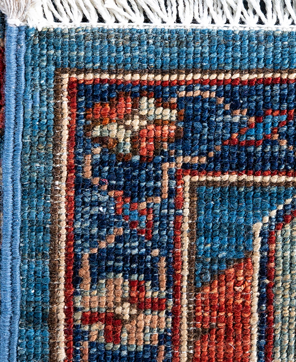Adorn Hand Woven Rugs Serapi 6'x9'1" Area Rug In Light Blue