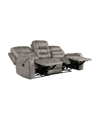 White Label Gabi 87" Double Reclining Sofa