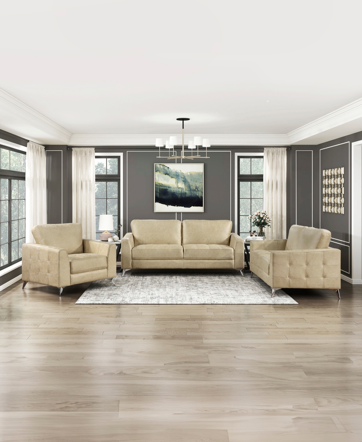 HOMELEGANCE WHITE LABEL RESONANCE 77" SOFA 
