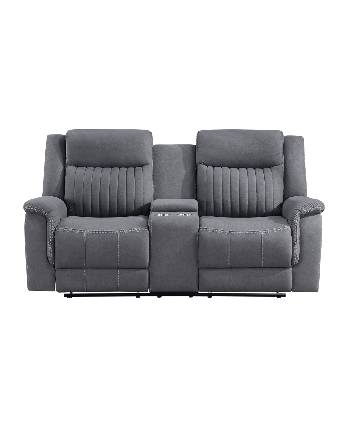 HOMELEGANCE WHITE LABEL MAGNUS 75" DOUBLE RECLINING LOVE SEAT WITH CENTER CONSOLE 