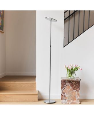 Sky 63" Super Bright LED Torchiere Modern Floor Lamp with Adjustable Head
