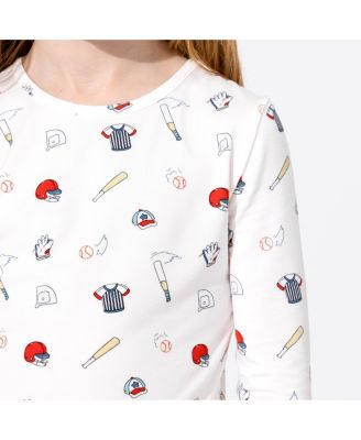 Toddler Unisex Kids Baseball Set of 2 Piece Pajamas