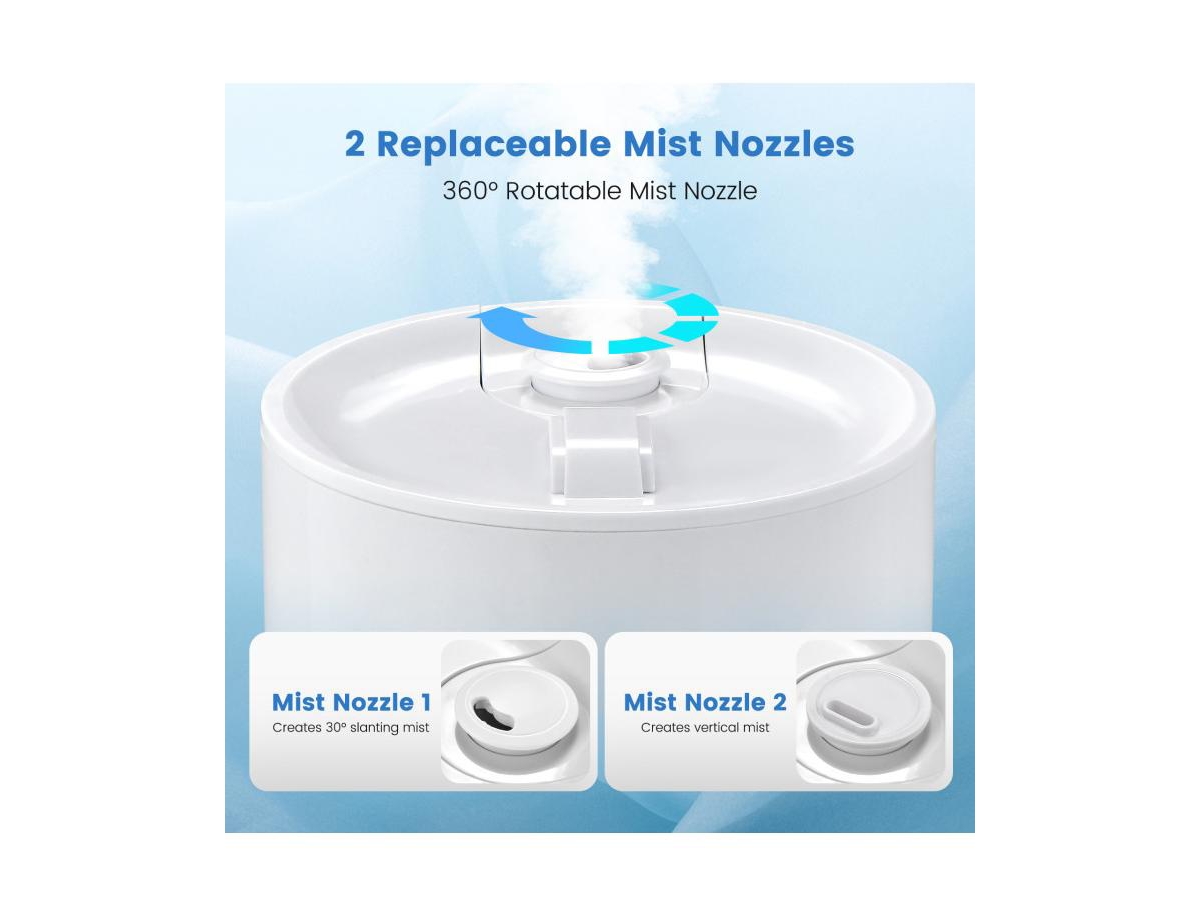Slickblue 5.5L Cool Mist Humidifiers With Remote Control And 12 Hours Timer