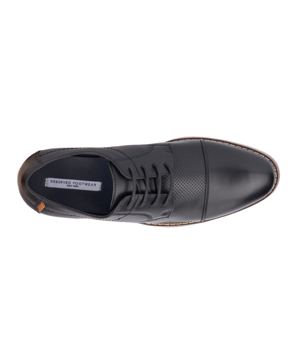 Reserved Footwear Men's Brennan Oxford Dress Shoe In Black