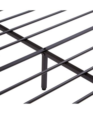 Queen Metal USB, LED Lights, Storage Platform Bed Frame