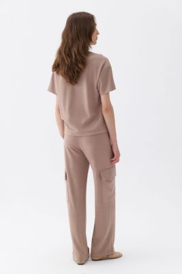 Women's Cargo Pants with Elastic Waistband