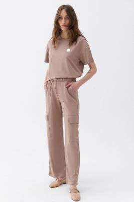 Women's Cargo Pants with Elastic Waistband
