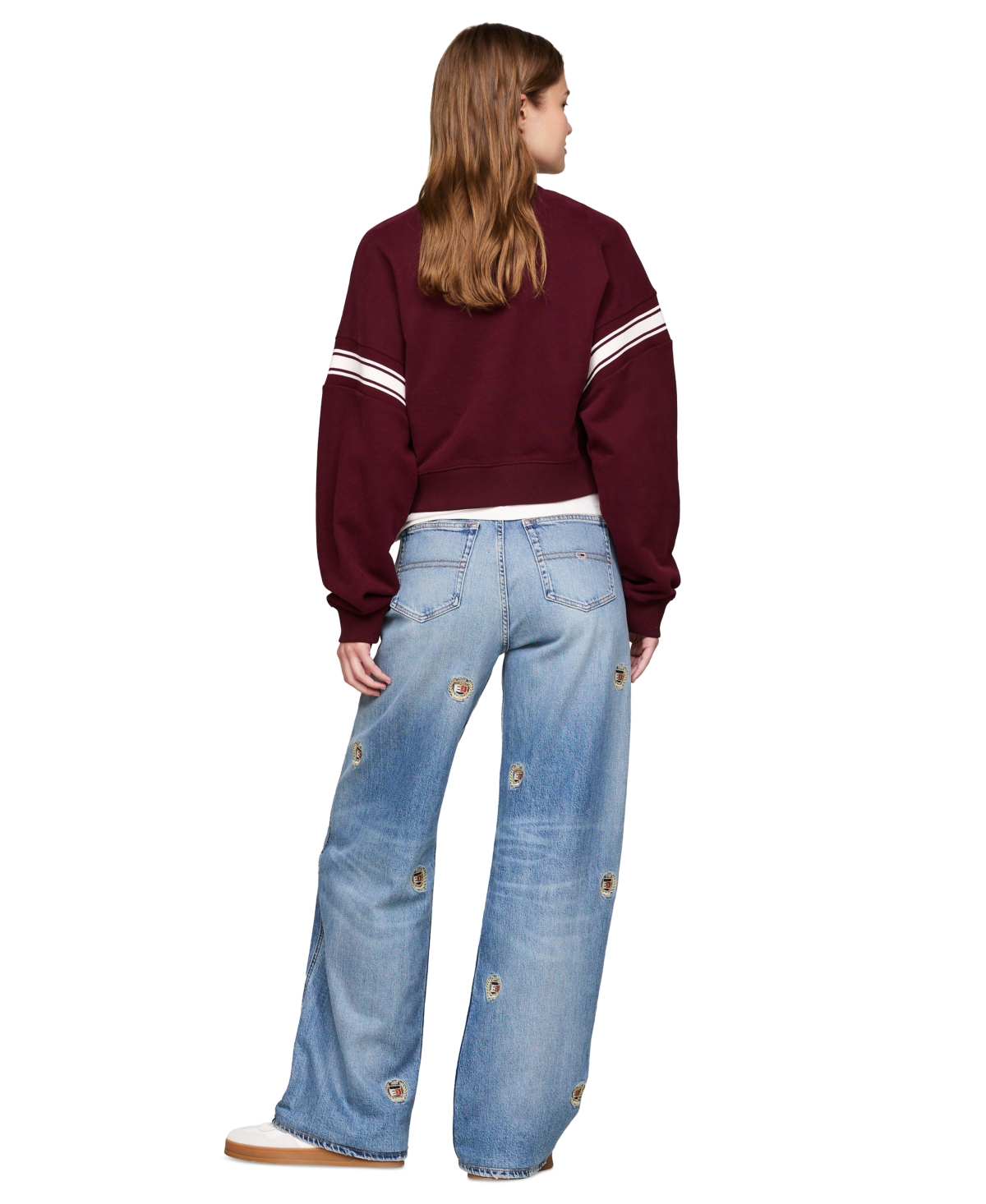 Tommy Jeans Women's Cotton Crest Logo Armband Sweatshirt
