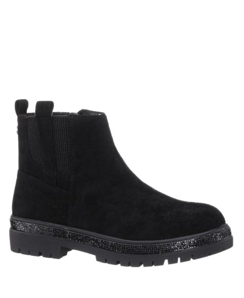 Детские ботинки Nina Evan Girl Microsuede Inside Zip, цвет: Чёрный