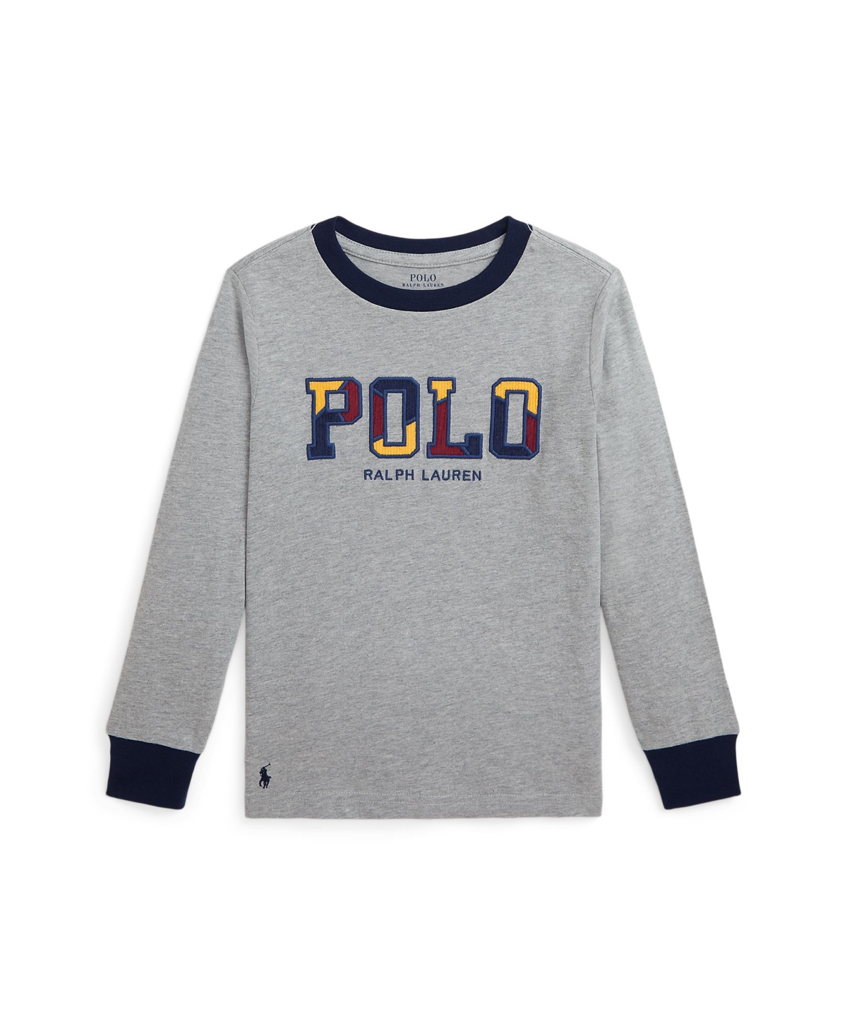 Polo Ralph Lauren Toddler and Little Boys Corduroy-Logo Cotton Long-Sleeve Tee