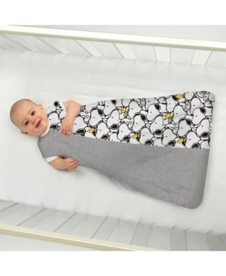 Snoopy & Woodstock Breathable Cotton Jersey Baby Wearable Blanket