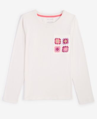 Epic Threads - Little & Big Girls Crochet-Pocket T-Shirt