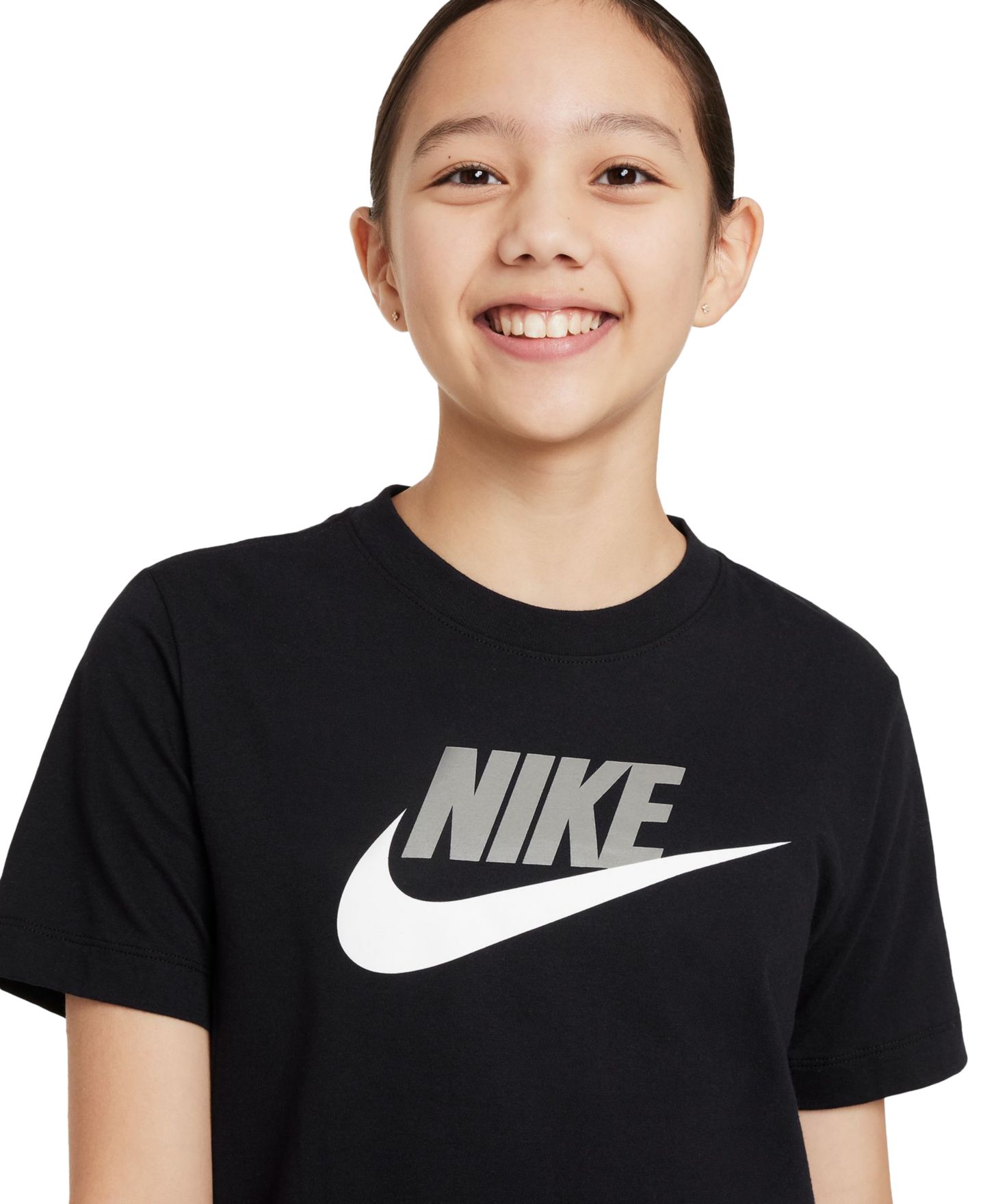 Детская футболка Nike Sportswear Logo Graphic, цвет: Чёрный — фото 2