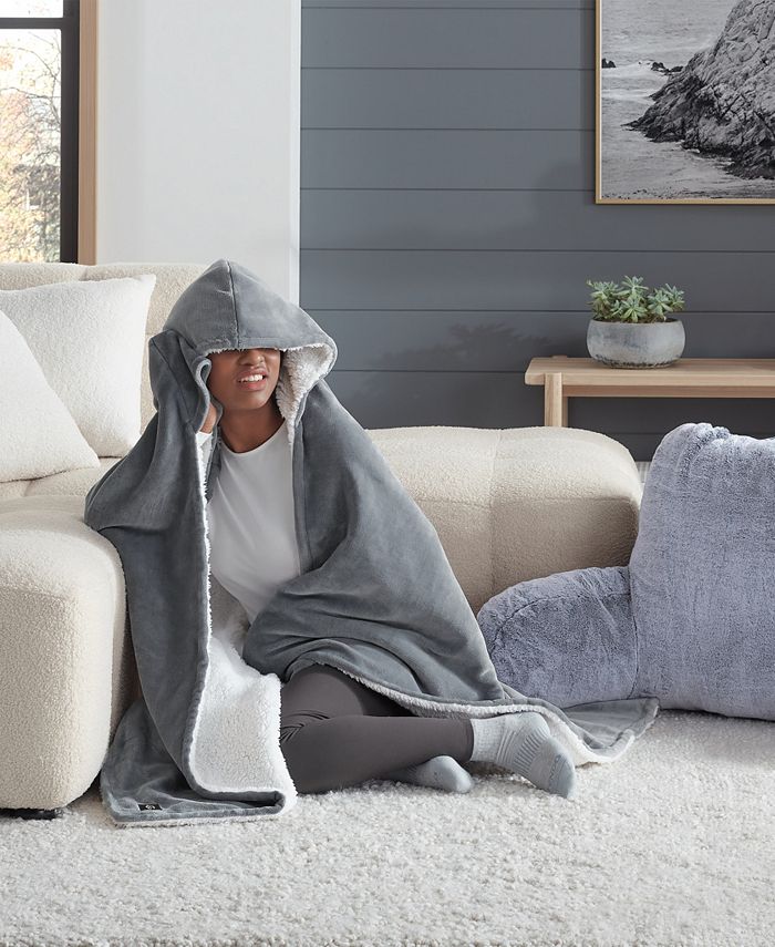 UGG® Avery Hooded Throw, 50" x 60" Macy's