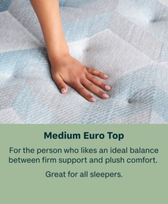BeautySleep Dream Weaver 12.25" Medium Euro Top Mattress Set - Queen Split