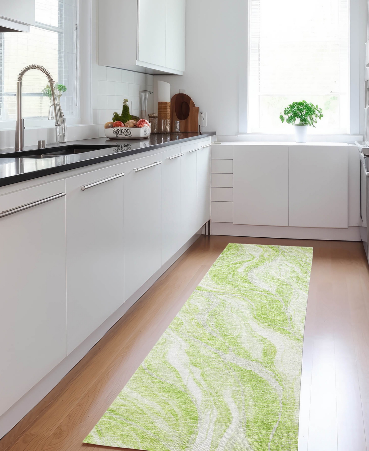 Addison Chantille Acn720 2'3"x7'6" Runner Area Rug In Moss
