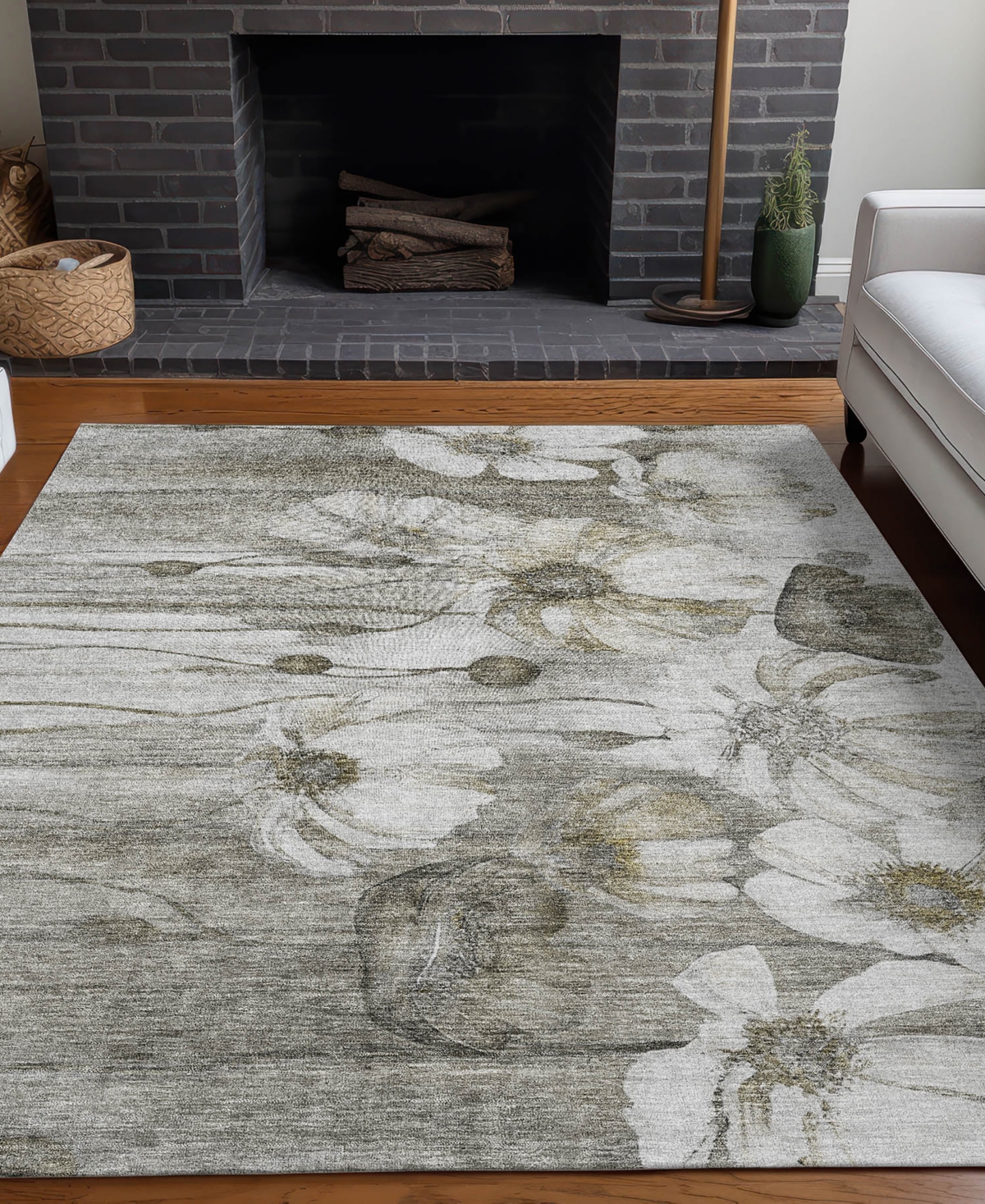 Addison Chantille Acn712 5'x7'6" Area Rug In Taupe