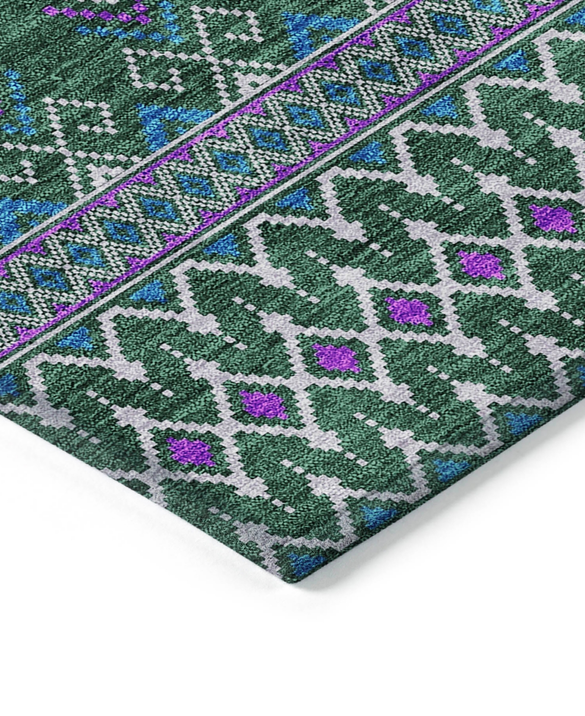 Addison Chantille Acn708 5'x7'6" Area Rug In Green