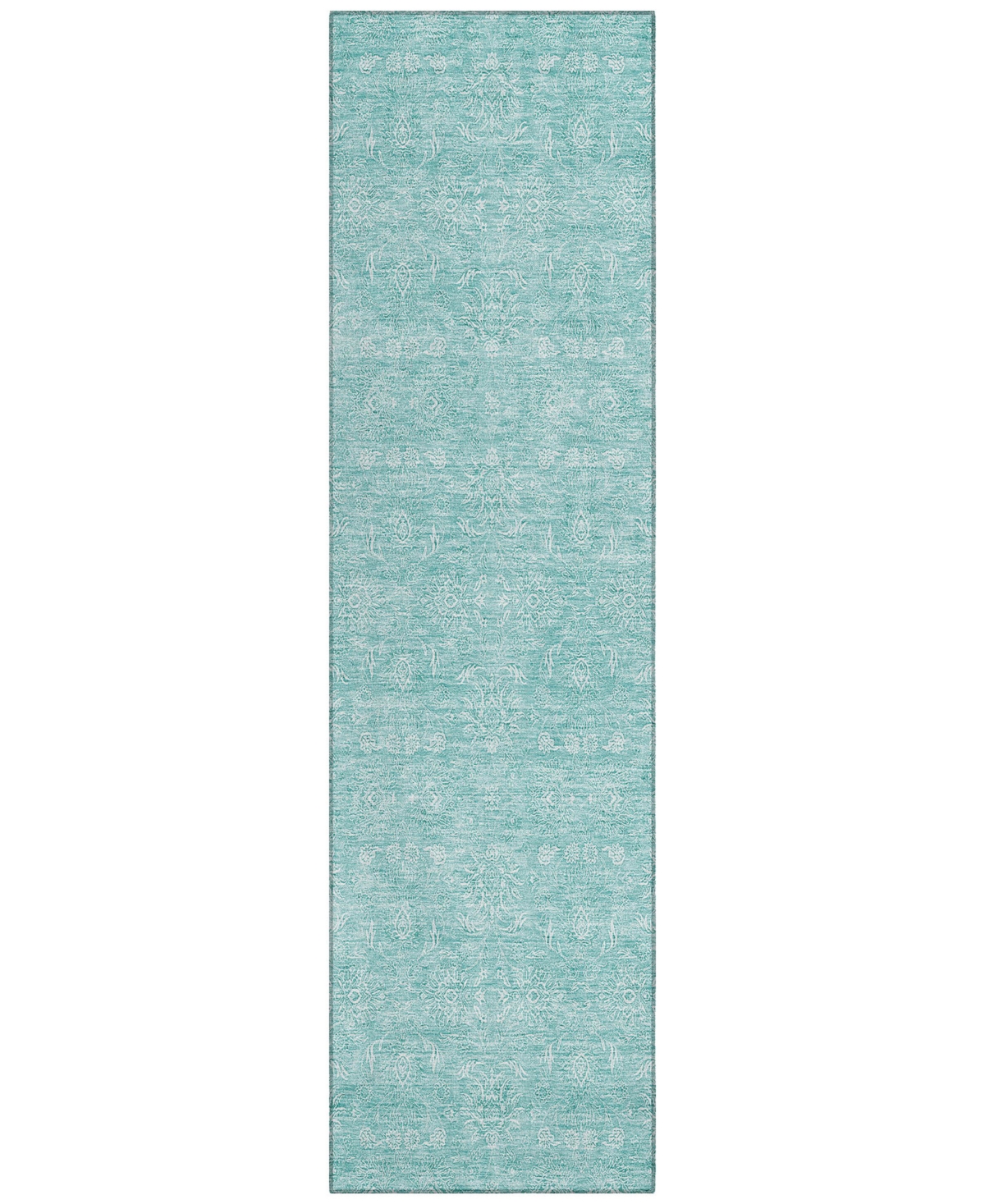 Addison Chantille Acn703 2'3"x7'6" Runner Area Rug In Aqua