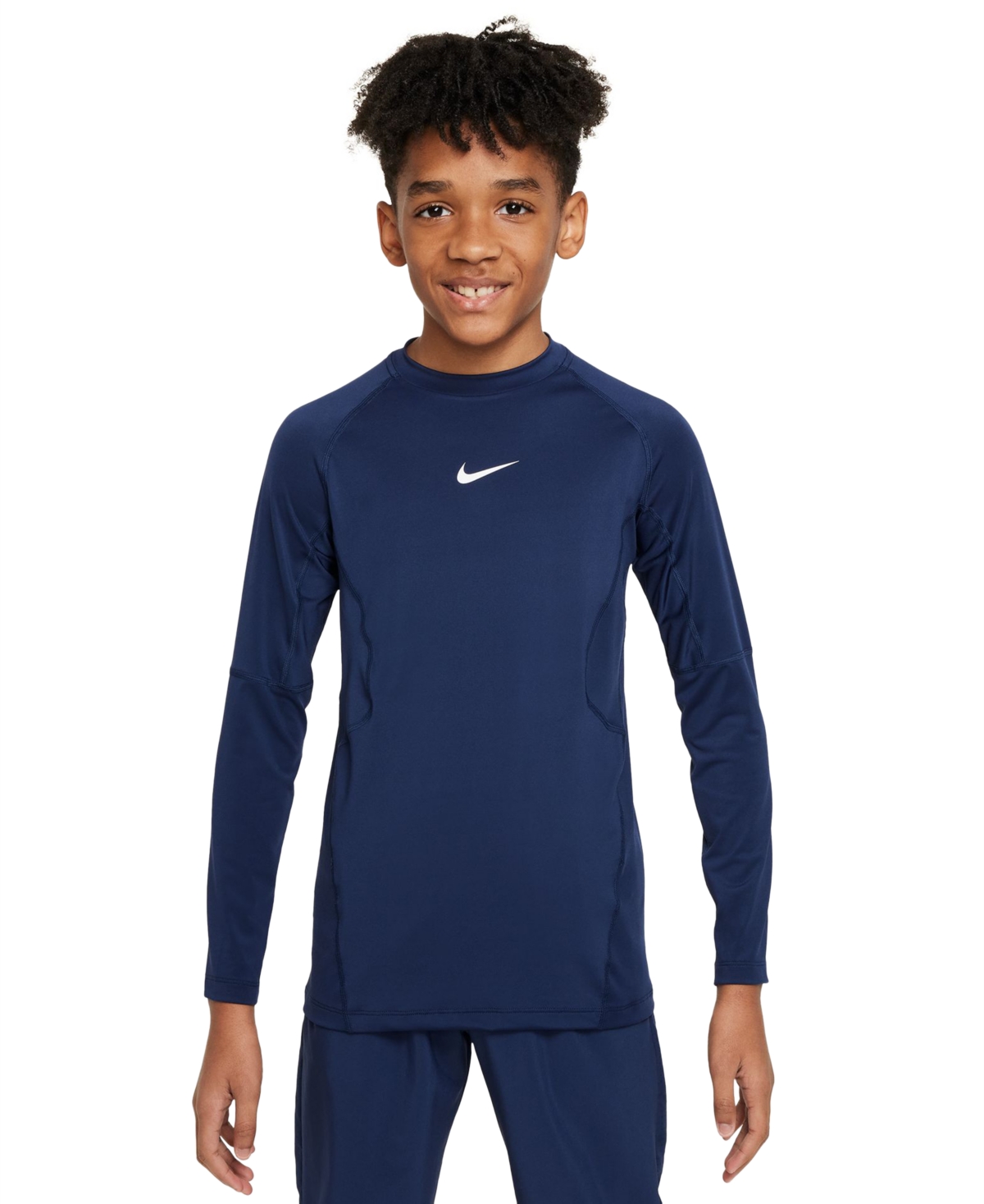 Nike Pro Big Kids' (boys') Dri-fit Long-sleeve Top