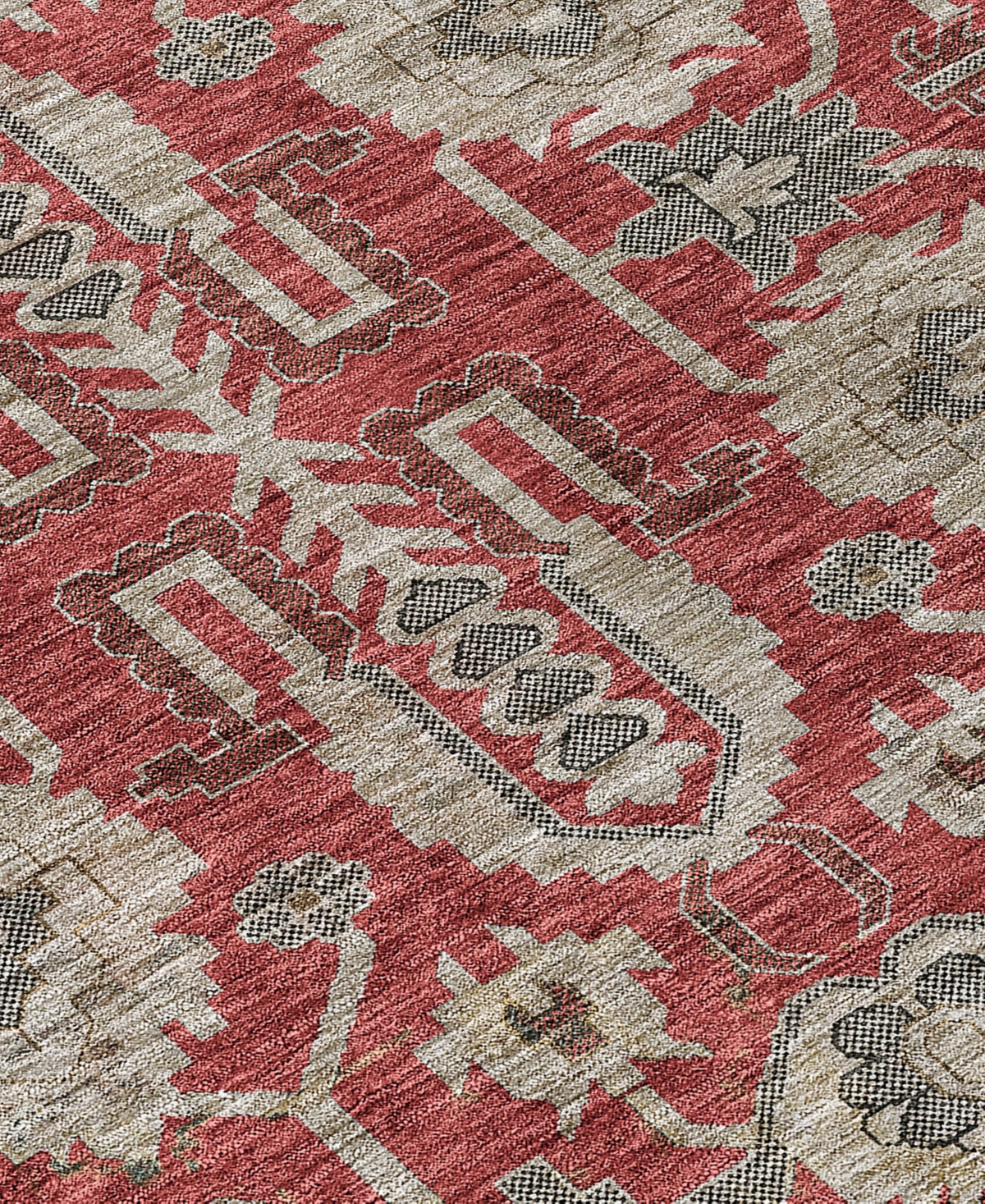 Addison Chantille Acn697 9'x12' Area Rug In Red